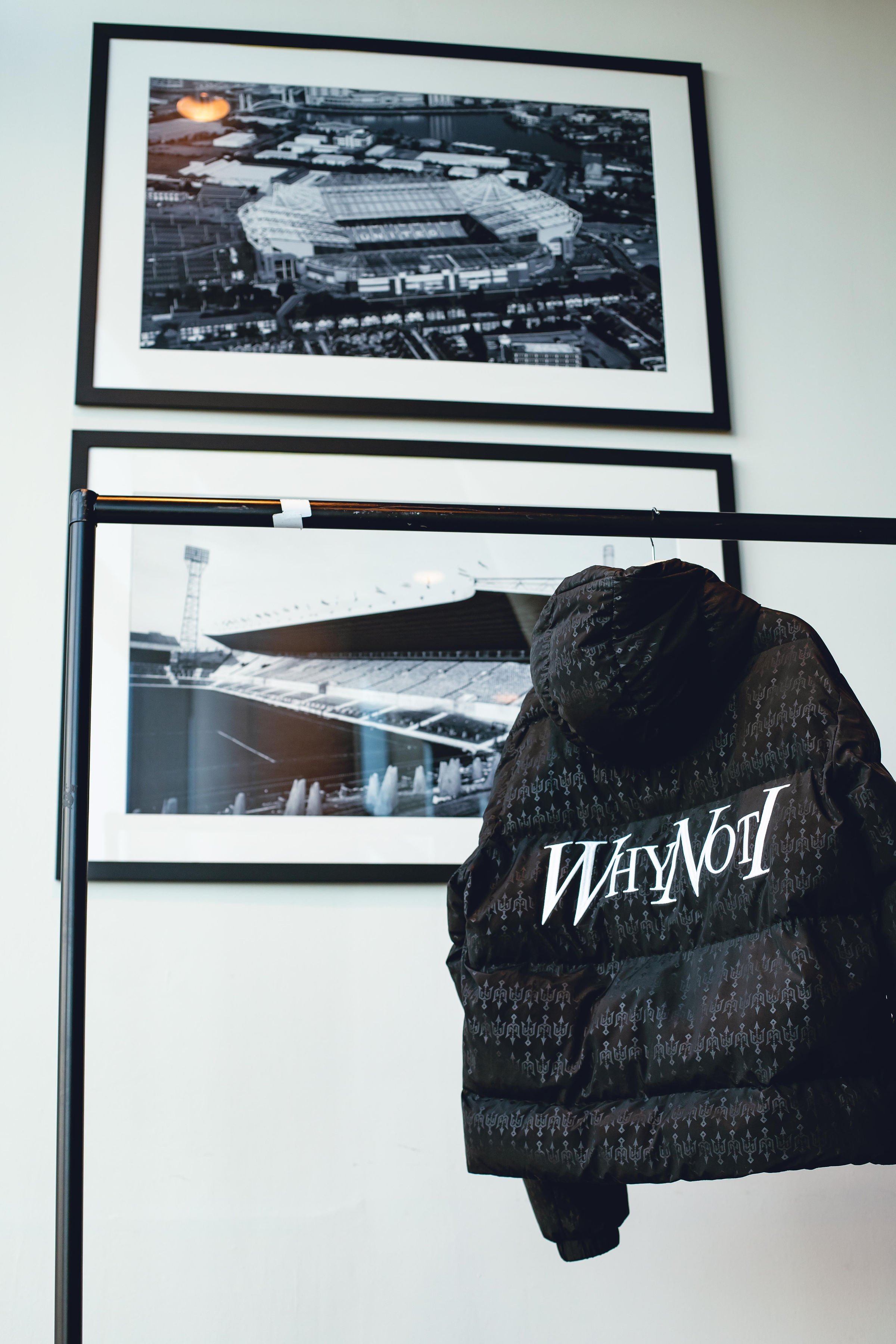 A Why Not I jacket photographed inside the event setting
